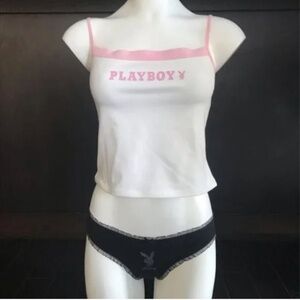 playboy cotton logo lingerie top camisole